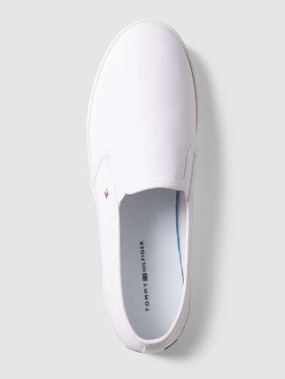 Tommy Hilfiger Slip-on-Sneaker mit Logo-Stitching Weiß 4