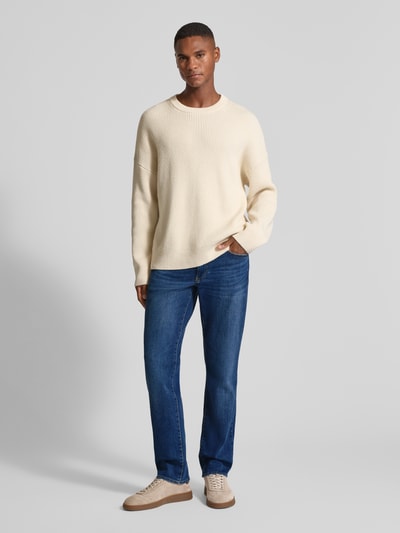 Brax Straight Leg Jeans im 5-Pocket-Design Modell 'Cadiz' Dunkelblau Melange 1