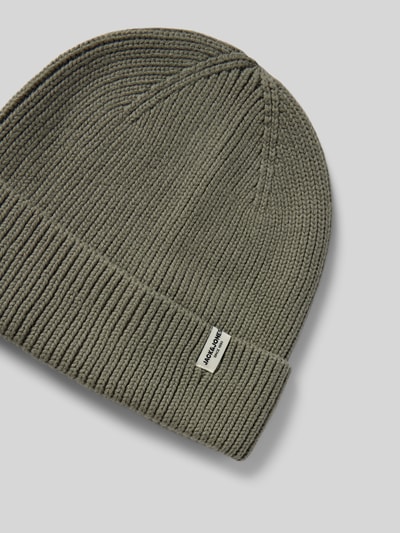 Jack & Jones Beanie mit Label Patch Modell 'BRINK' Hellgrau 2