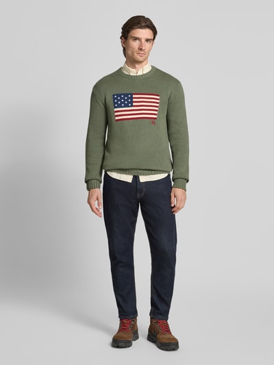Polo Ralph Lauren Gebreide trui met motiefprint Groen - 1