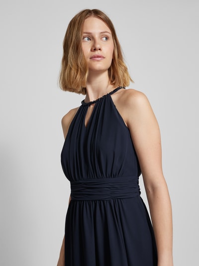 Jake*s Cocktail Cocktailkleid mit Neckholder Marine Melange 3