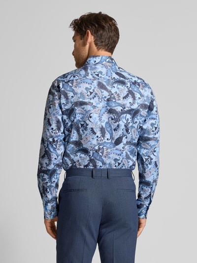 ETERNA Koszula biznesowa o kroju comfort fit z kołnierzykiem typu kent Błękitny 5