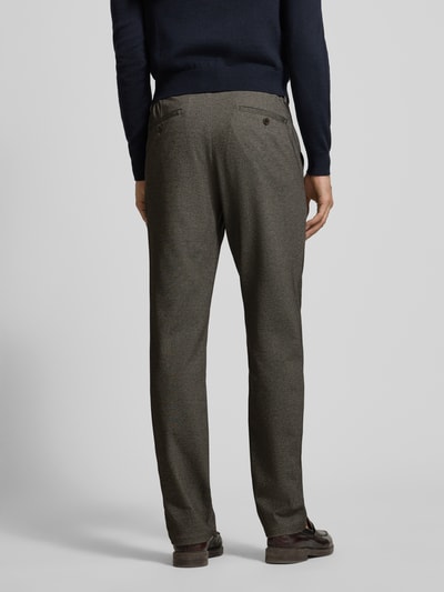 Christian Berg Men Regular fit stoffen broek met viscose Taupe - 5