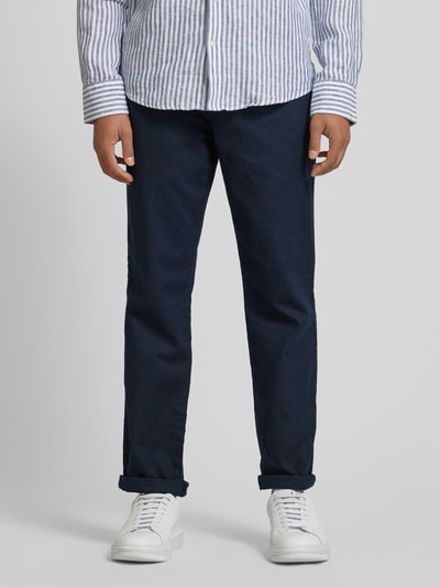 Tom Tailor Regular fit broek met tunnelkoord Marineblauw - 4