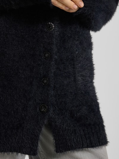 Marc Cain Strickjacke mit V-Ausschnitt und Knopfleiste Black 3
