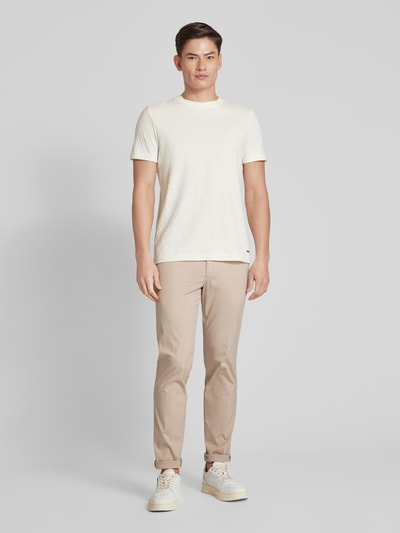 Hiltl Regular Fit Chino mit Bundfalten Modell 'Tarent' Beige 1