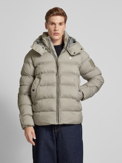 G-Star Raw Gewatteerd jack met logoprint, model 'Whistler' Beige - 4