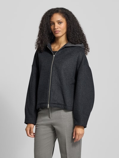 Smith and Soul Relaxed fit jack met wol Donkergrijs - 4