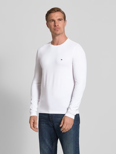 Tommy Hilfiger Slim Fit Langarmshirt aus Baumwoll-Mix Weiss 4