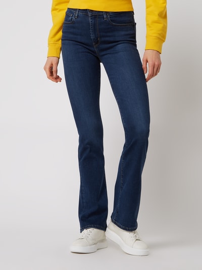 Levi's® Bootcut High Rise Jeans aus Lyocellmischung Modell '725™' Jeansblau 4