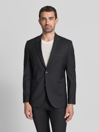 HUGO Super Slim Fit Anzug aus Woll-Mix Modell 'ARTI/HESTEN' Black 4
