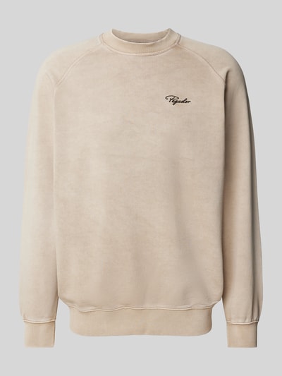 Pegador Sweatshirt met labelstitching, model 'TERRY' Taupe - 2