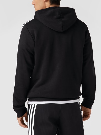 ADIDAS SPORTSWEAR Bluza z kapturem z paskami z logo Czarny 5