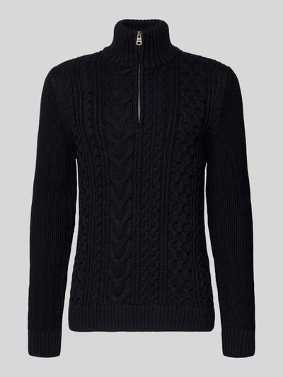 Superdry Strickpullover mit gerippten Abschlüssen Dunkelblau 2