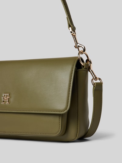 Tommy Hilfiger Handtas met labeldetails, model 'SOFT' Olijfgroen - 3