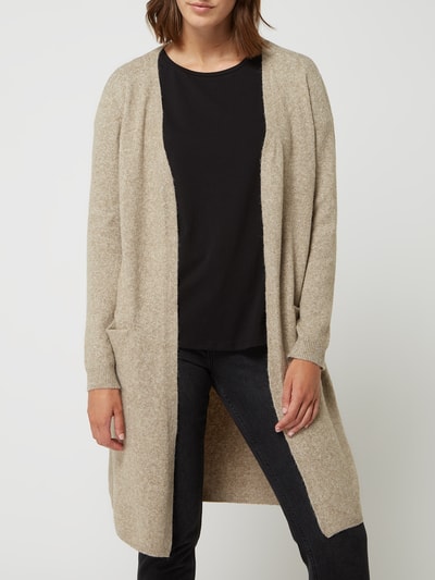 Vero Moda Cardigan mit Eingrifftaschen Modell 'Doffy' Beige Melange 4