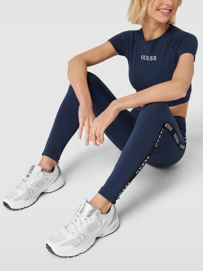 Guess Activewear Leggings mit Label-Design Modell 'ALINE' Dunkelblau 1