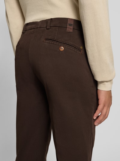 Mmx Chino mit Gesäßtaschen Modell 'Lupus' Dunkelbraun 3
