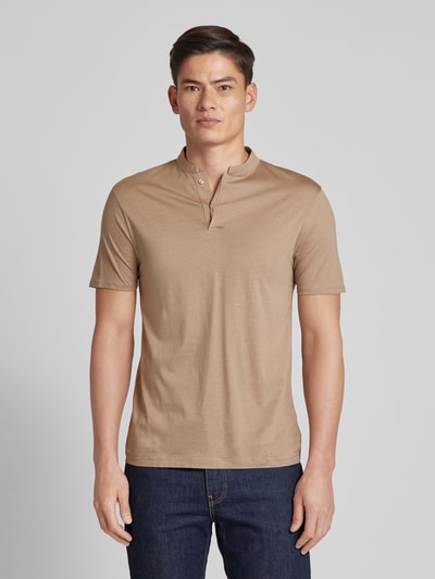 Drykorn Koszulka polo w jednolitym kolorze model ‘Louis’ Beżowy 4