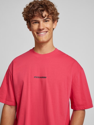 Pegador Oversized T-Shirt mit Logo-Print Modell 'COLNE' Pink 3