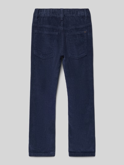 s.Oliver RED LABEL Spodnie sztruksowe o kroju regular fit z czystej bawełny model ‘JOGGSTYLE PELLE’ Granatowy 3