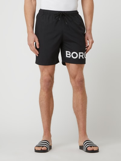 Björn Borg Badehose mit Logo-Print  Schwarz 4