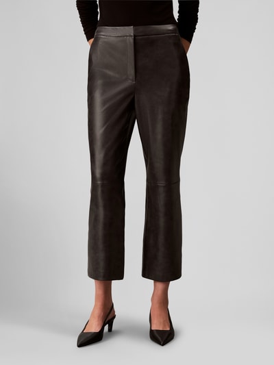 Calvin Klein Womenswear Kunstlederhose mit seitlichen Eingrifftaschen Black 4