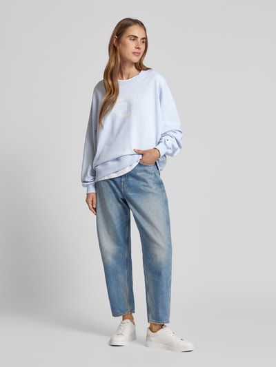 Tommy Hilfiger Oversized Sweatshirt mit Rundhalsausschnitt Hellblau 1