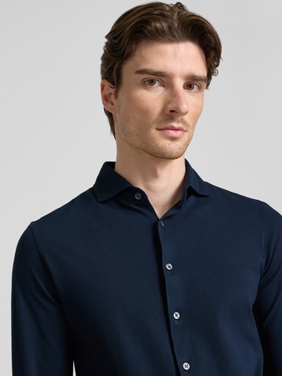 GRAN SASSO Freizeithemd mit Haifischkragen Marine 3