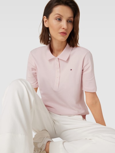 Tommy Hilfiger Poloshirt met korte knoopsluiting Lichtroze - 3