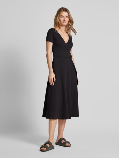 Tommy Hilfiger Knielanges Wickelkleid mit Gürtel Modell 'UTILITY' Black 1