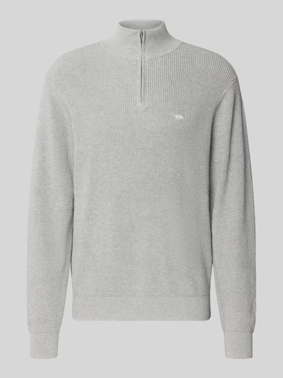 Levi's® Strickpullover mit Stehkragen Hellgrau Melange 2