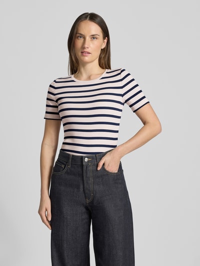 Tom Tailor Denim Slim Fit T-Shirt aus Baumwoll-Mix Offwhite 4
