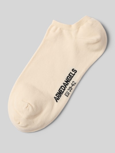 Armedangels Sneakersokken met labeldetail, model 'SAALVO' Offwhite - 1