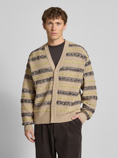 JAKE*S STUDIO MEN Gebreid jack met V-hals Beige - 4