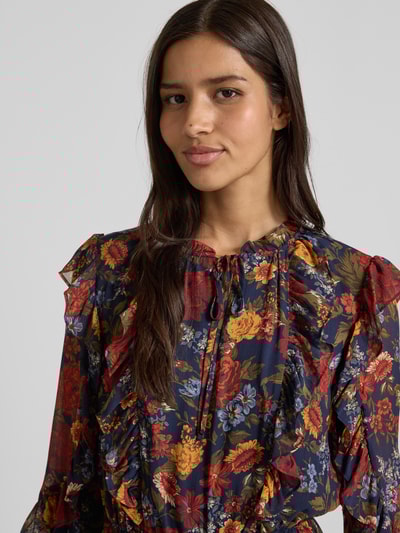 Lauren Ralph Lauren Maxikleid im Stufen-Look Modell 'DOBREY' Marine Melange 3