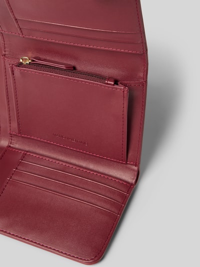 VALENTINO BAGS Portemonnee met labelapplicatie, model 'BRIXTON' Bordeaux - 3