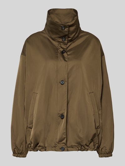 Marc O'Polo Regular Fit Blouson mit geknöpften Seitenschlitzen Mittelbraun 1