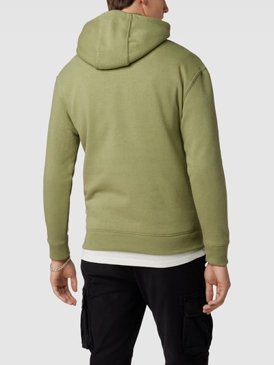 Blend Hoodie mit Label-Design Modell 'Downton' Oliv 5