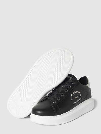 Karl Lagerfeld Sneakers met labelprint, model 'KAPRI' Zwart - 4