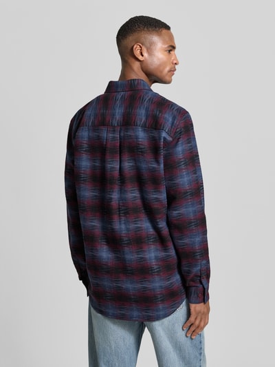 Armedangels Relaxed Fit Freizeithemden aus Bio-Baumwoll-Leinen-Mix  Modell 'FAALIN' Bordeaux 5