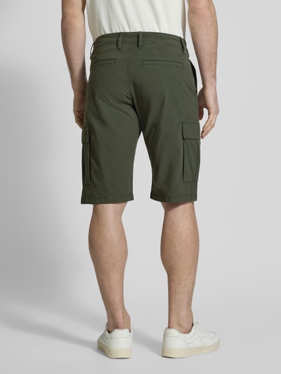 s.Oliver BLACK LABEL Relaxed Fit Cargo-Bermudas aus Baumwoll-Elasthan-Mix Oliv 5