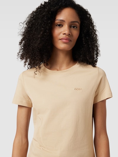 BOSS Orange T-shirt met ronde hals Beige - 3