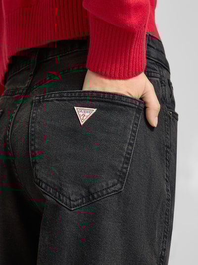 Guess Jeans Jeansy o luźnym kroju z 5 kieszeniami Antracytowy 3