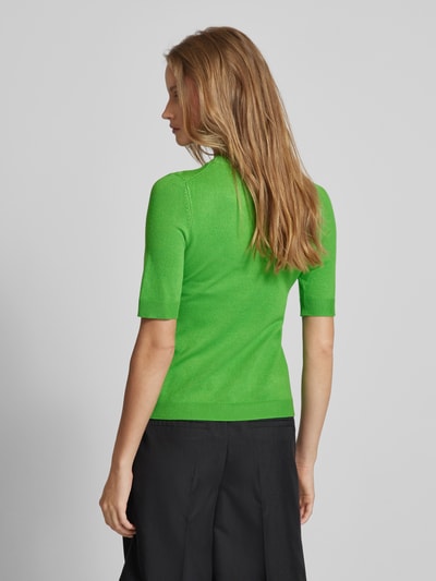 comma Gebreid shirt met opstaande kraag Groen - 5