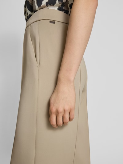 Calvin Klein Womenswear Straight leg stoffen broek met vaste persplooien Beige - 3