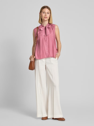 Christian Berg Woman Selection Blousetop met strik en knoopsluiting Mauve - 1