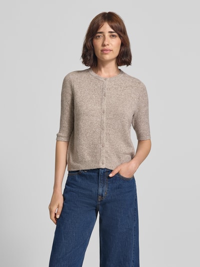 VERO MODA regular fit gebreid jack met korte mouw model 'VMDOFFY' Zand - 4