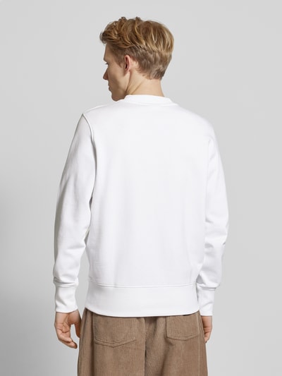 Calvin Klein Jeans Sweatshirt aus reiner Baumwolle  mit Stehkragen Offwhite 5