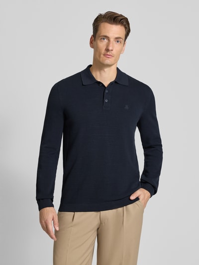 Marc O'Polo Regular Fit Strick-Shirt aus reiner Baumwolle Marine 4